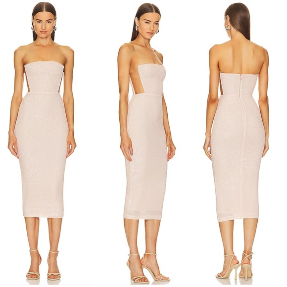 Nookie Lumeire Midi Strapless Dress - Picture 2 of 13